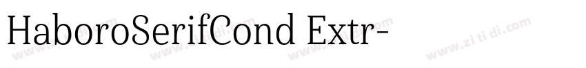 HaboroSerifCond Extr字体转换 HaboroSerifCond Extr字体转换